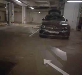 Разметка подземной парковки в Олимпийской деревне Москва